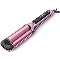 Los mejores  - KIPOZI rizador de pelo Beach Waves con barril de cerámica 5 niveles de temperatura 140 ℃ -220 s- 15 s Plancha de ondas…